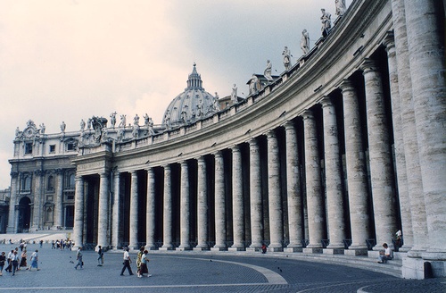 Photo:  Gianlorenzo Bernini. Colonnade, Piazza of St. Peter's. Rome. 1656